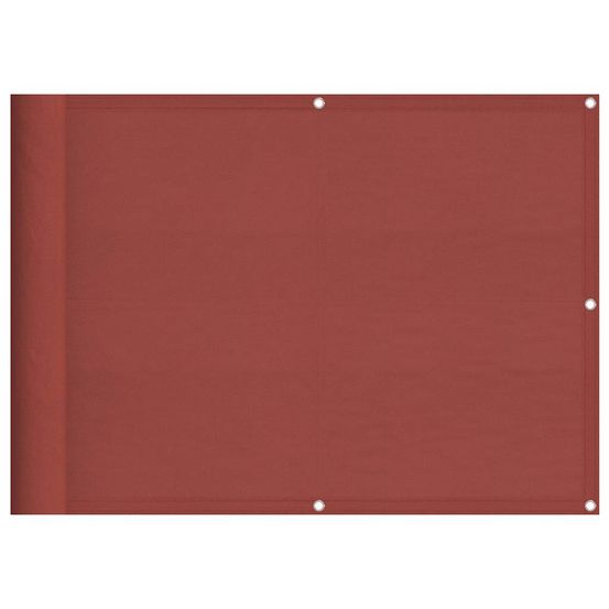Paravent de balcon couleur terre cuite 75x1000cm 100% polyester