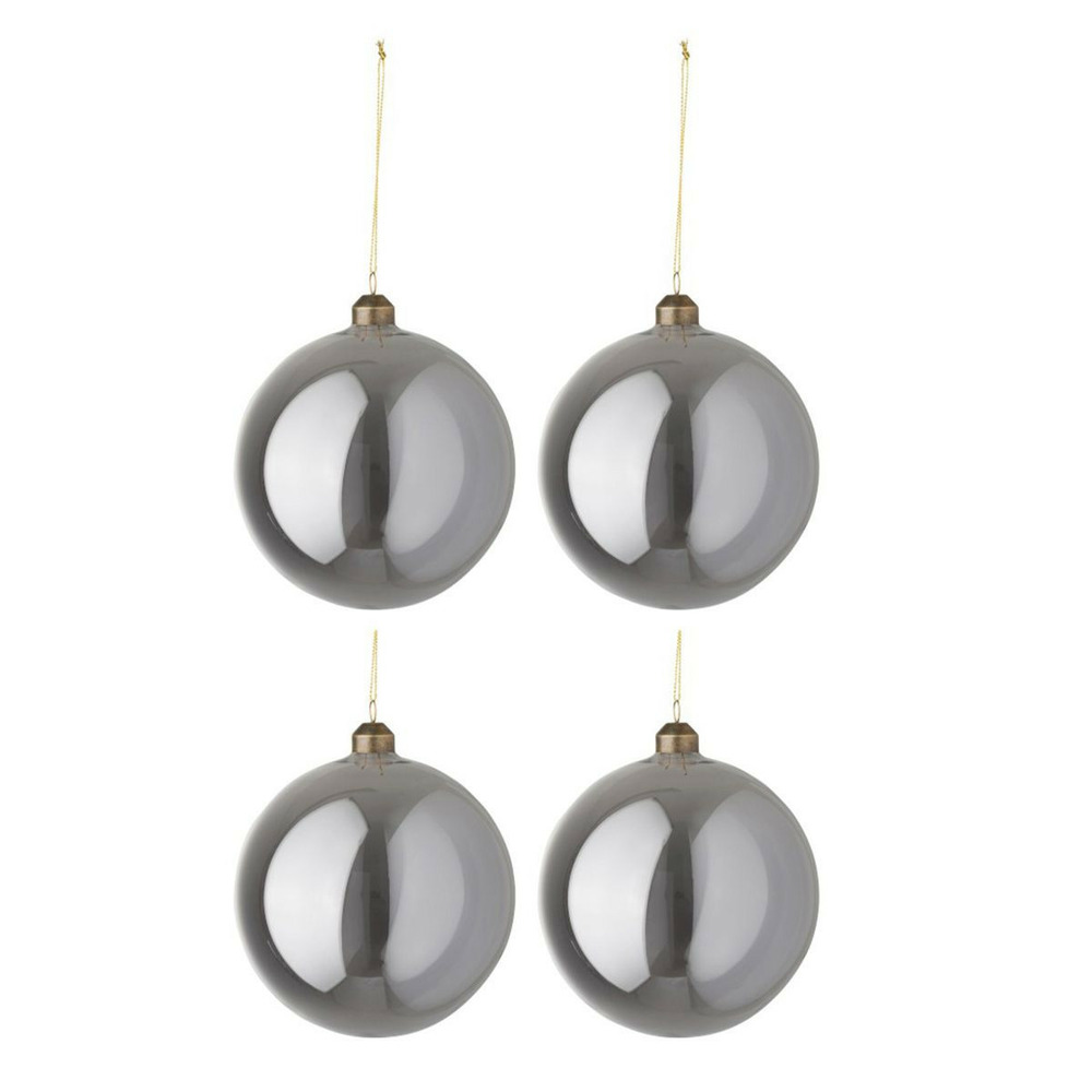 Lot de 4 boules de noël design 