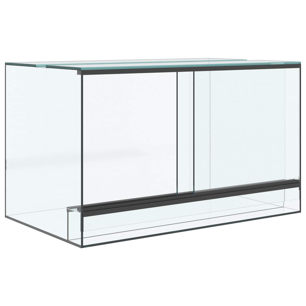 Terrarium avec stockage transparent 50 x 30 x 30 cm verre