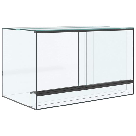 Terrarium avec stockage transparent 50 x 30 x 30 cm verre