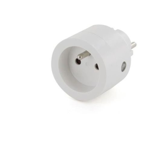 Prise connectée - - programmateur wi-fi - on/off - 10 a - fr - blanc