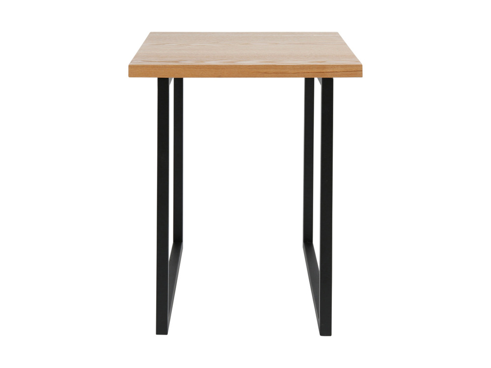 Table d'appoint bois et métal mokka