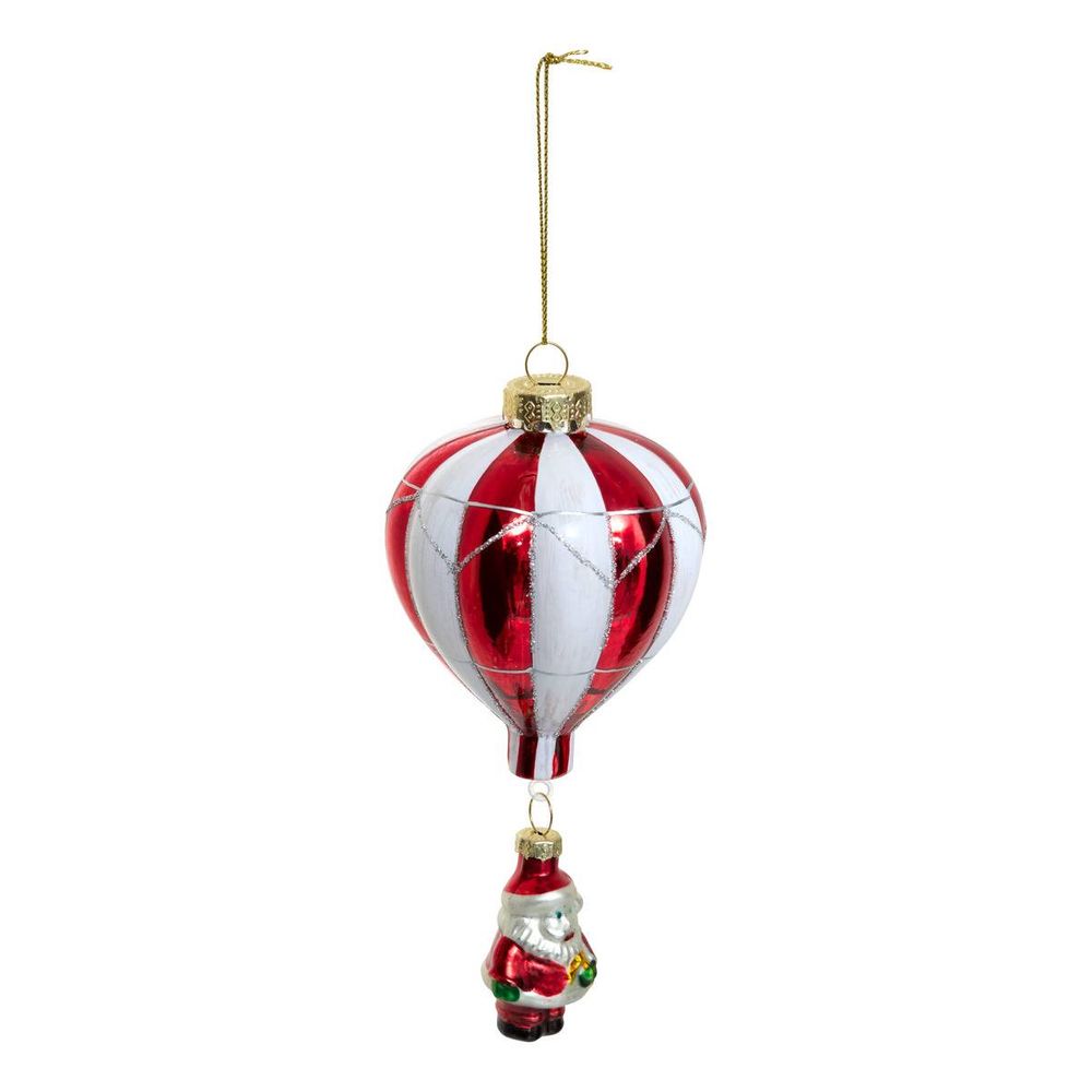 Suspension de sapin montgolfière en verre 16 cm