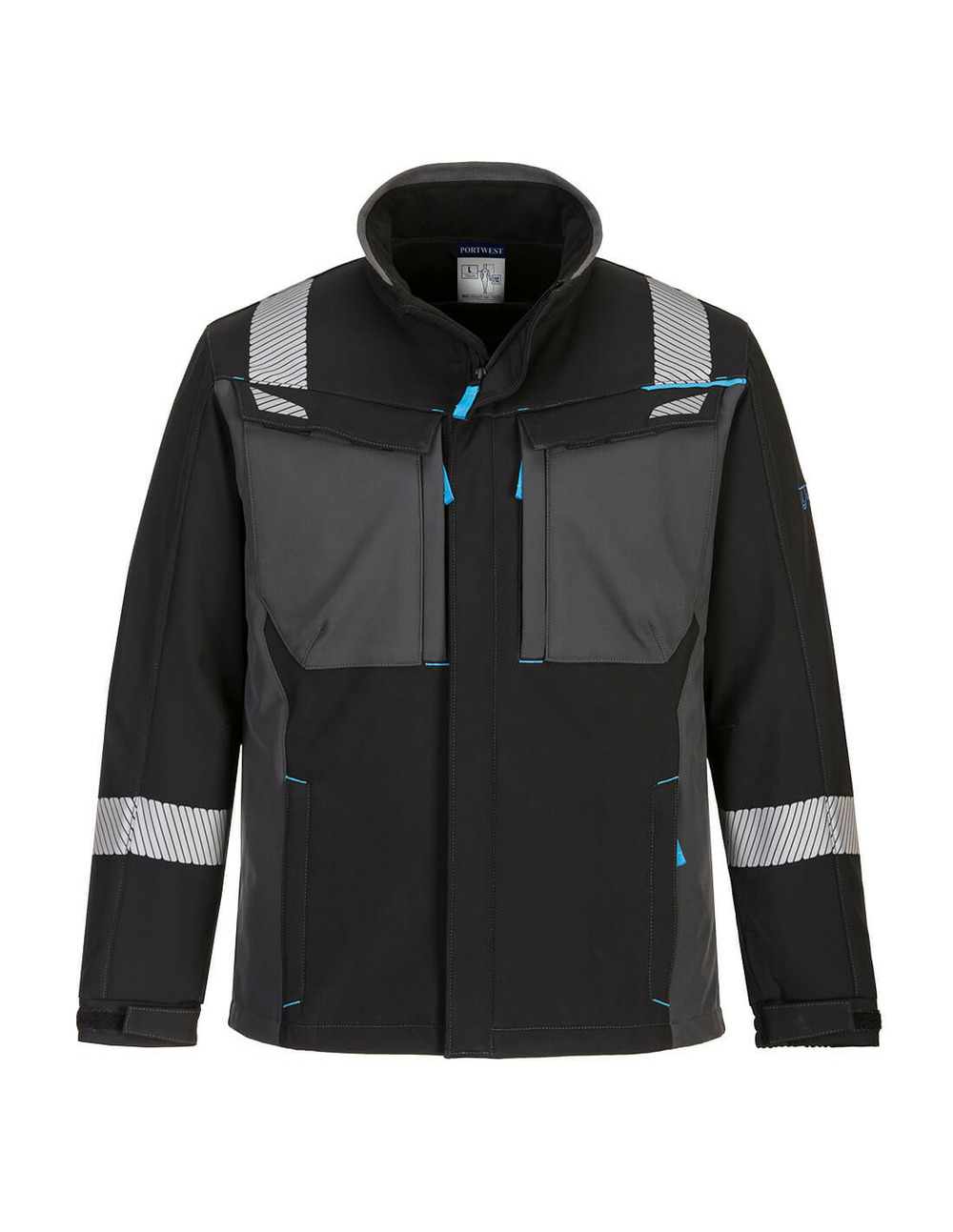 Softshell wx3 fr couleur : noir taille xxxl - portwest