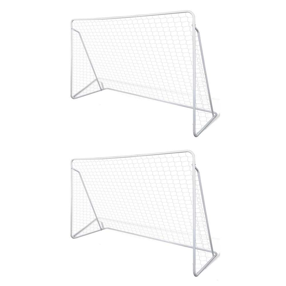 Filets de but de football Acier 240x90x150 cm
