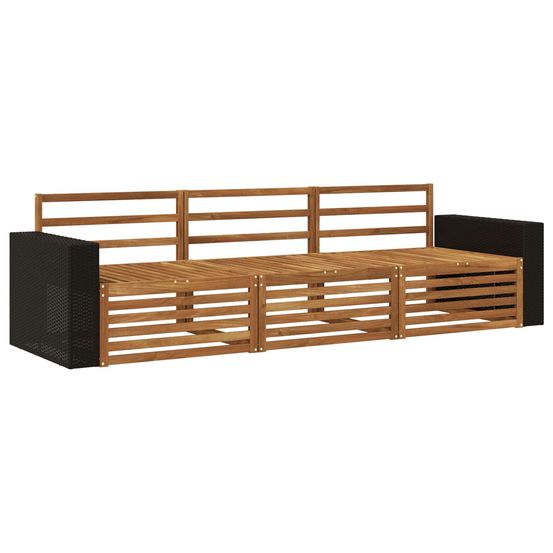 Ensemble de canapés d'extérieur 3 pc naturel