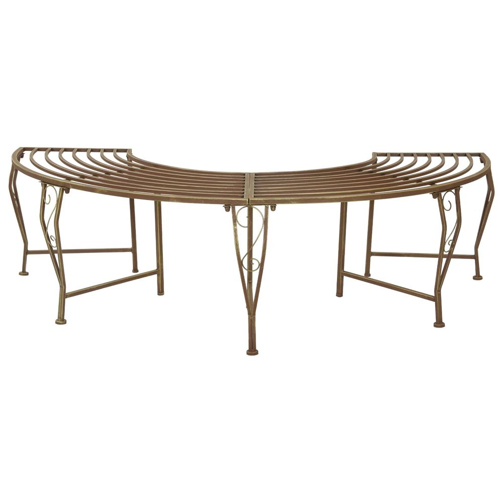 Banc d'arbre 4-nombre de places 160 x 80 x 44 cm acier