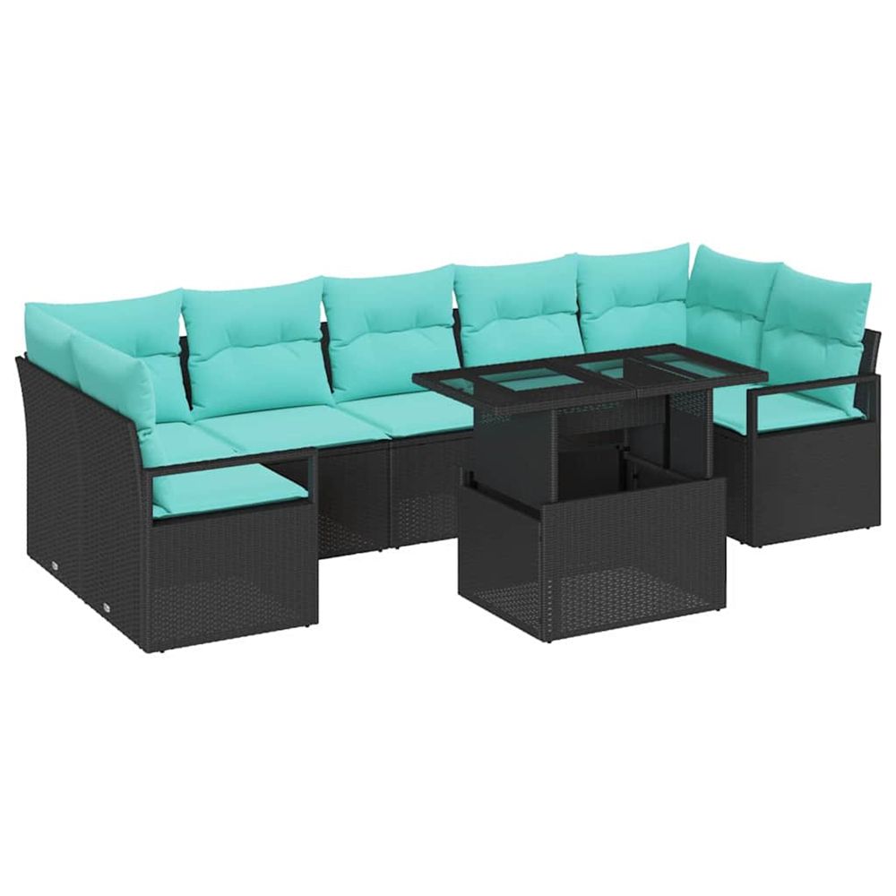 Ensemble de canapé de jardin 8 pc 7-nombre de places