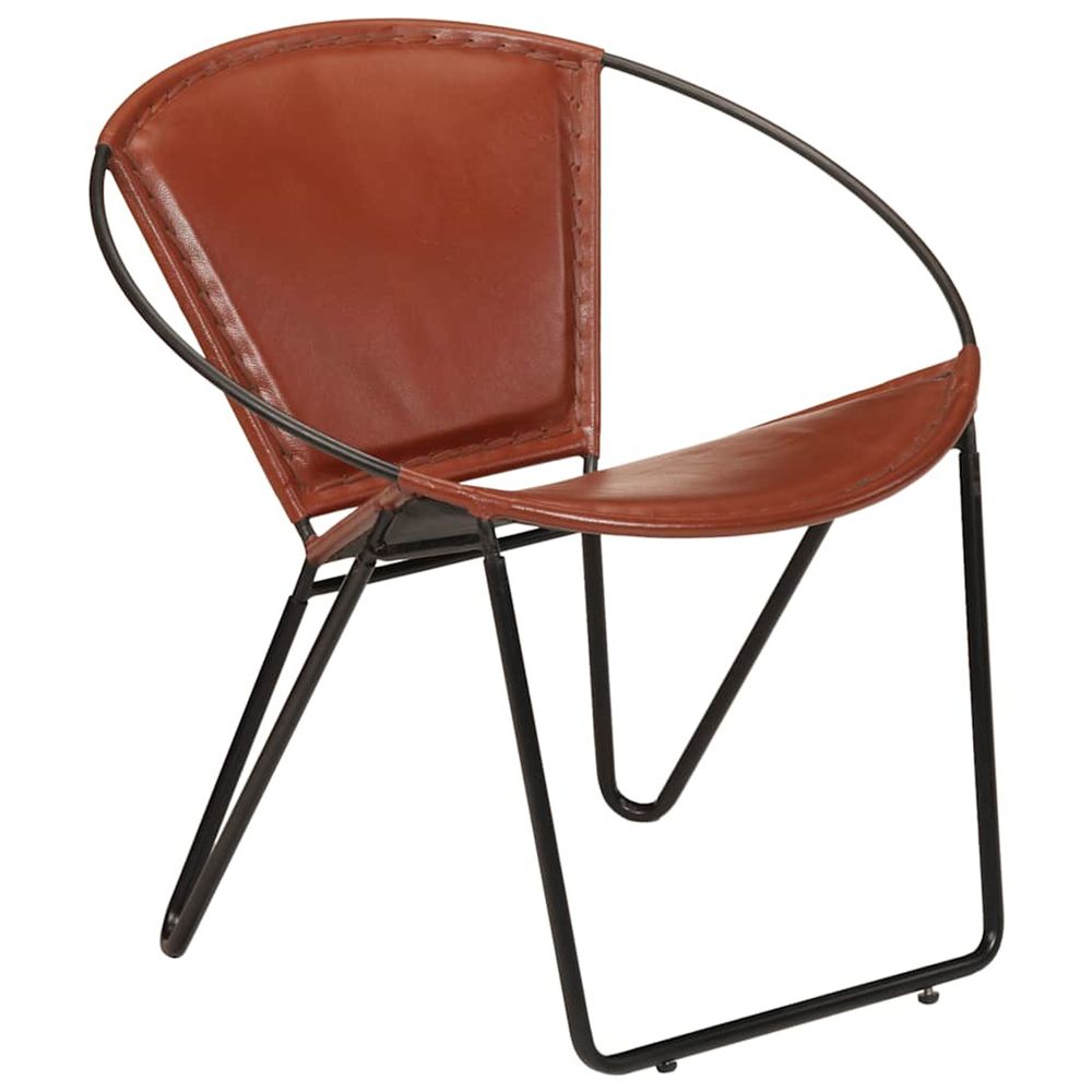 Chaise Marron Cuir vÃ©ritable