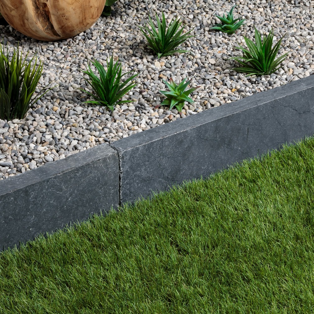 Bordure de jardin pierre bleue du vietnam 100x20x5 cm (lot de 5 bordures soit 5 mètres) - ro'ma nature