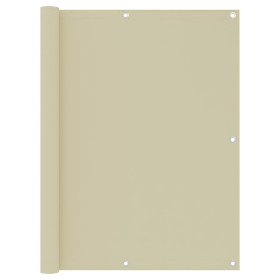 Écran de balcon crème 120x500 cm tissu oxford