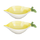 Bols en forme de citron céramique jaune h5,5