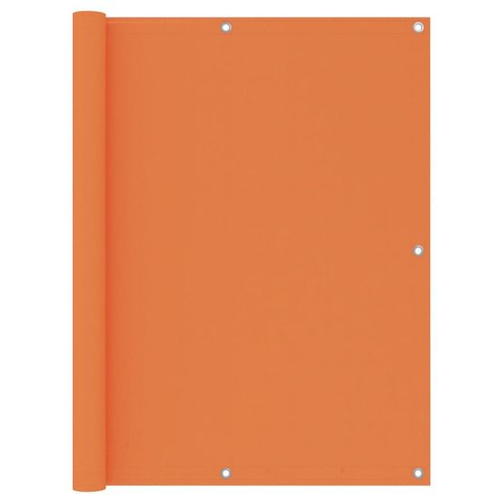 Écran de balcon orange 120x400 cm tissu oxford