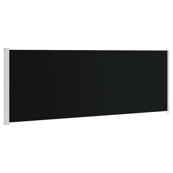 Auvent latéral rétractable de patio 220x600 cm noir