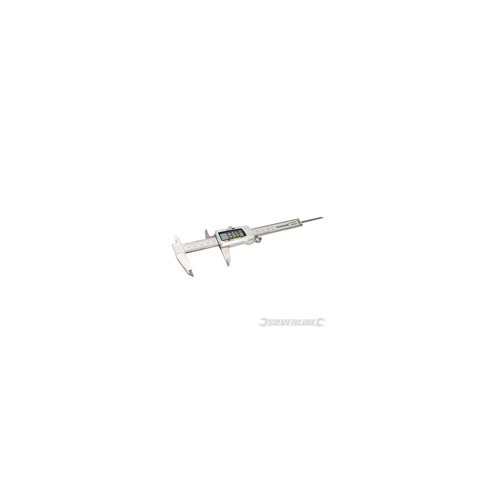 Silverline - pied à coulisse à vernier numérique - 150 mm