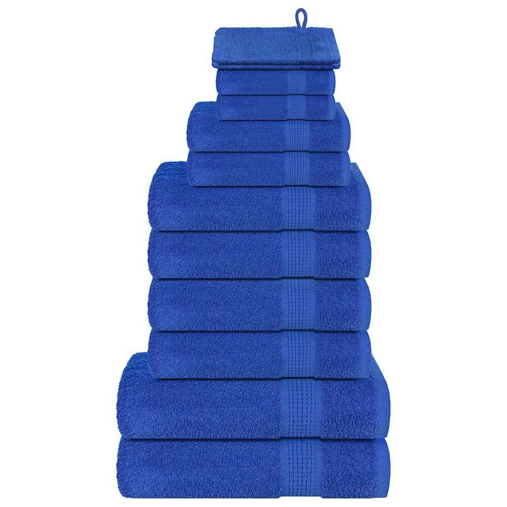 Ensemble de serviettes frogn 12 pcs bleu 360 g/m²