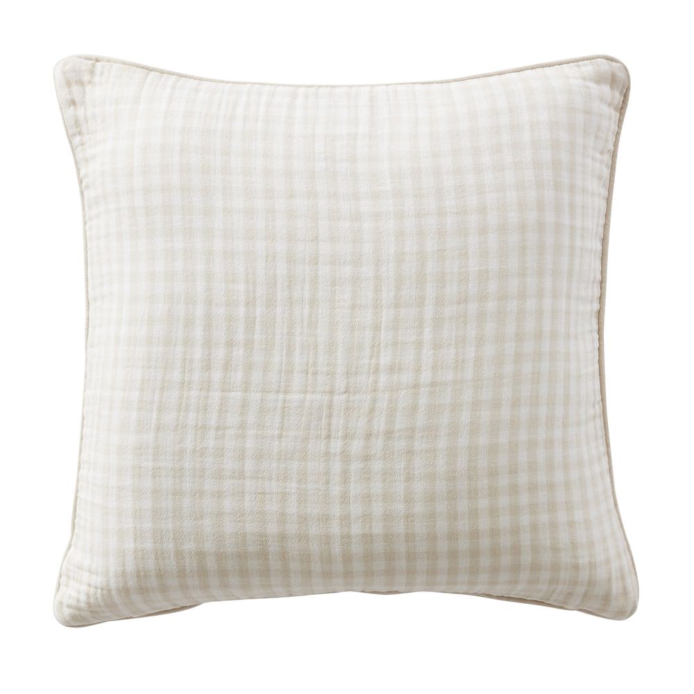 Coussin dehoussable en gaze de coton vickie vichy