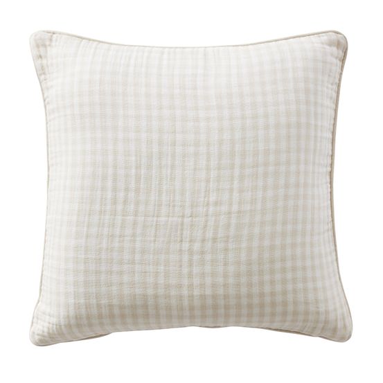 Coussin dehoussable en gaze de coton vickie vichy