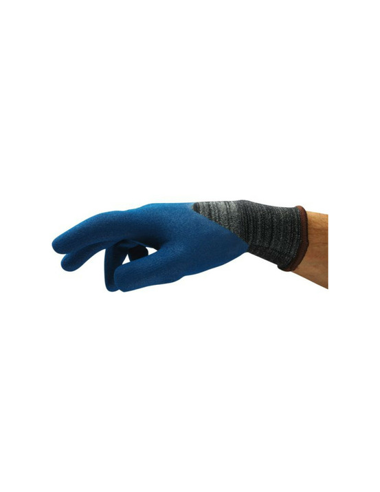 Gant enduction nitrile enduit 3/4 bleu/noir taille 10 18487-10
