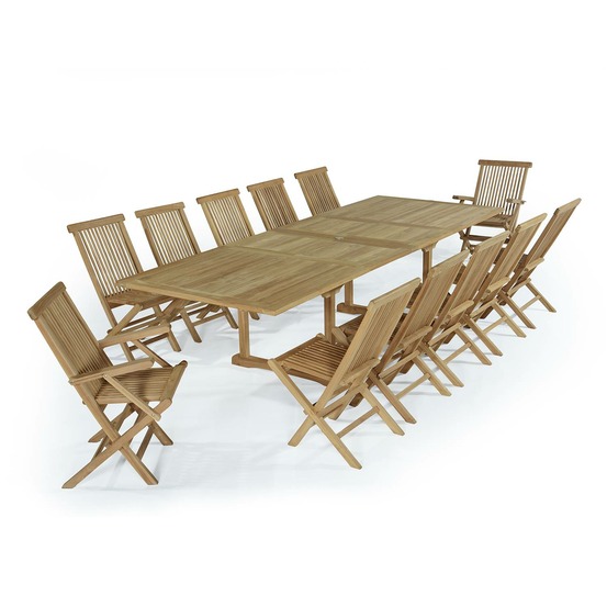 SALON DE JARDIN TECK THIRA-(783895)