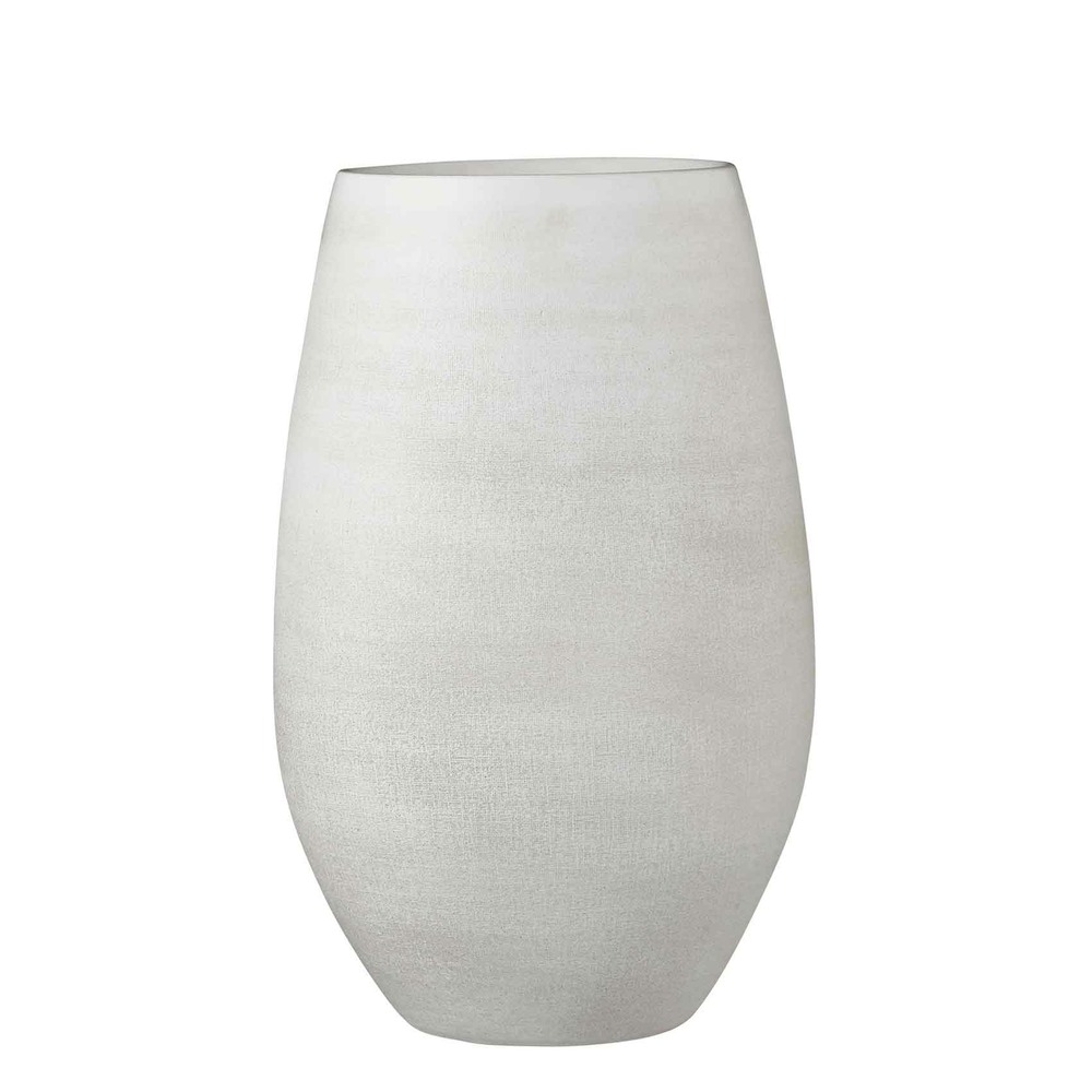 Mica decorations vase douro - 26x26x40 cm - terre cuite - blanc