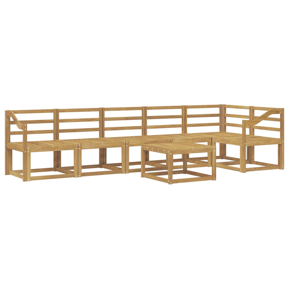 Ensemble de canapés d'extérieur 7 pcs blanc