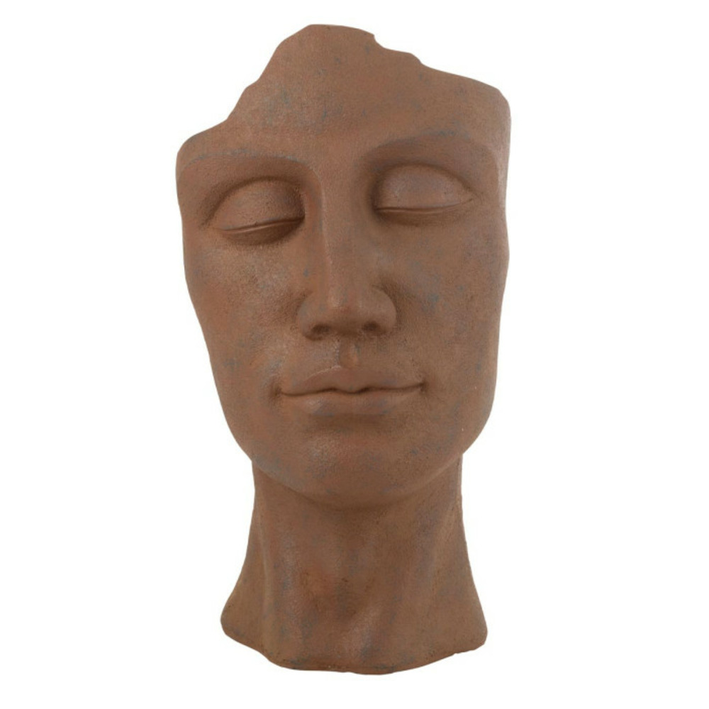 Cache-pot en argile david 70cm rouille