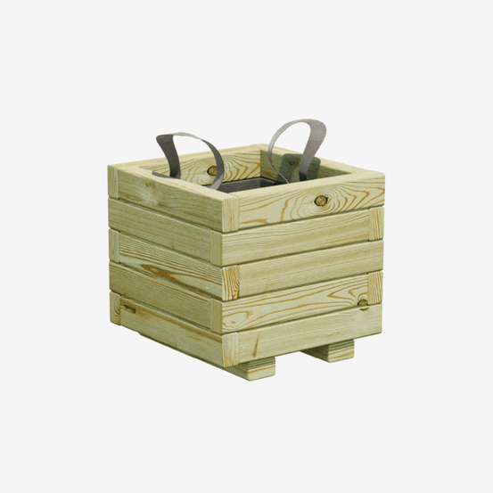 Bac a fleurs carre en bois 16l