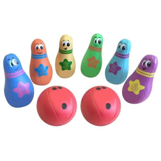 Pack bowling 6 quilles 2 boules