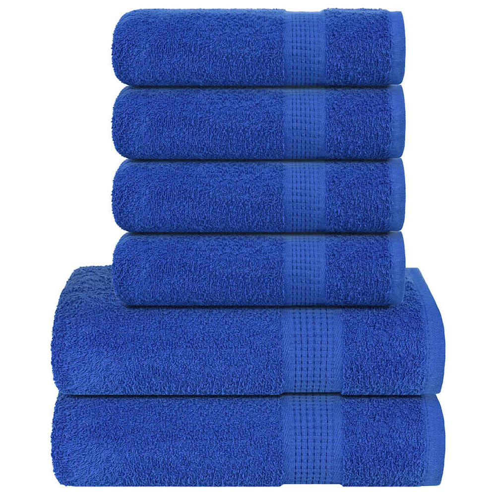 Ensemble de serviettes frogn 6 pcs bleu 360 g/m²