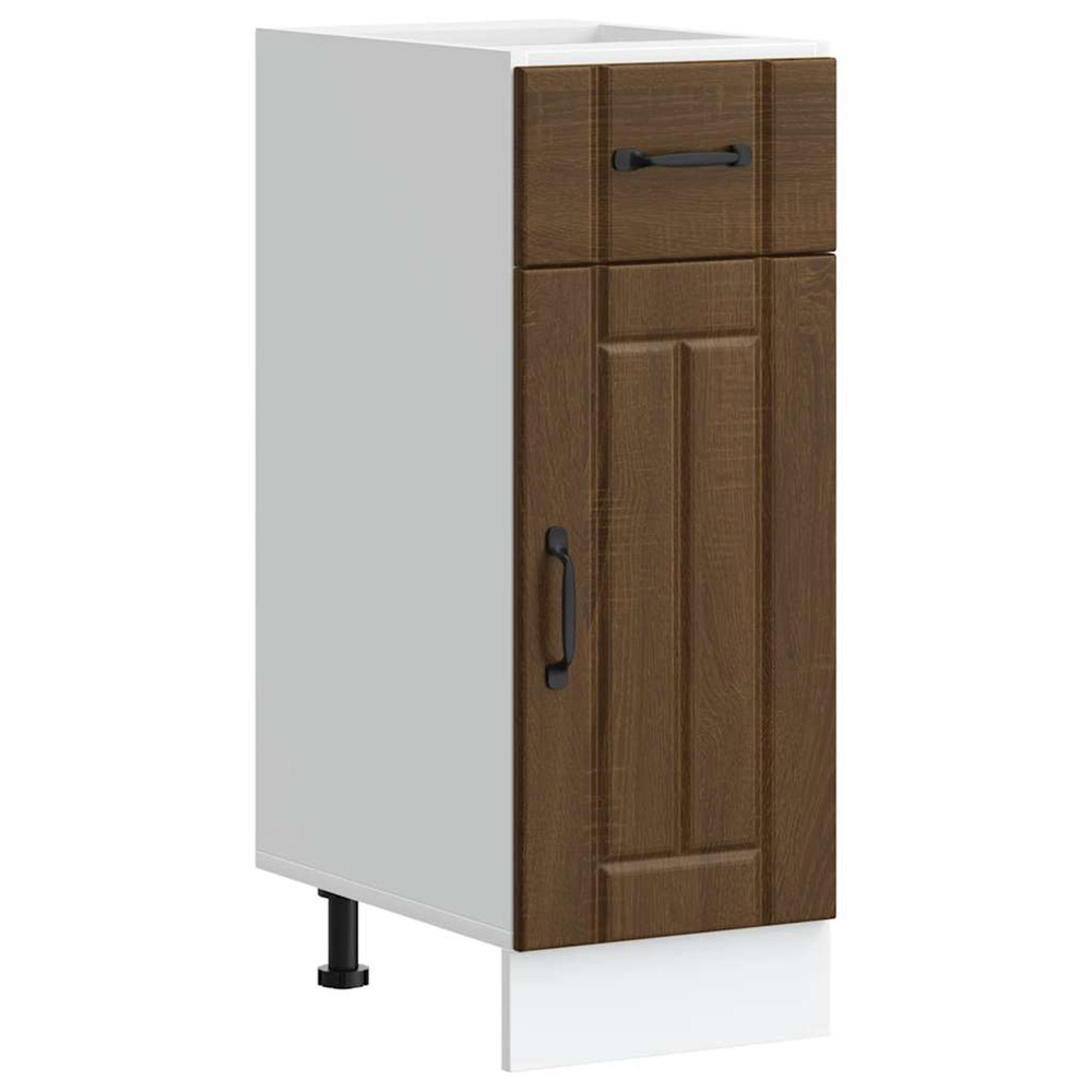 Armoire de cuisine lucca chêne marron bois ingénierie