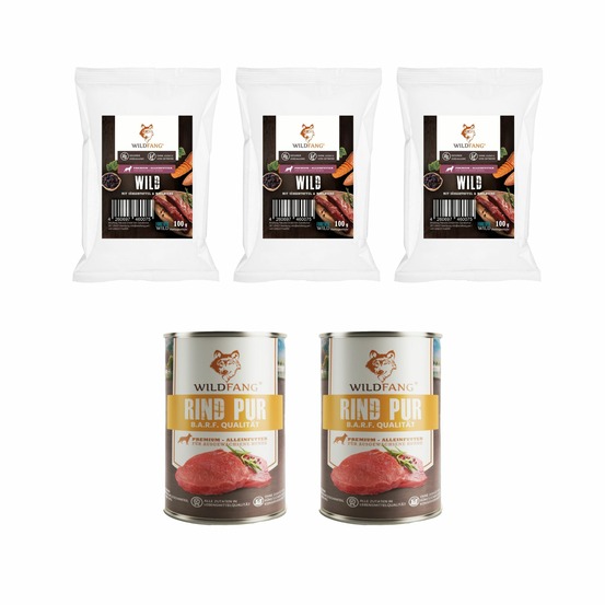 Wildfang - coffret gourmet adulte - aliments secs et humides - boeuf