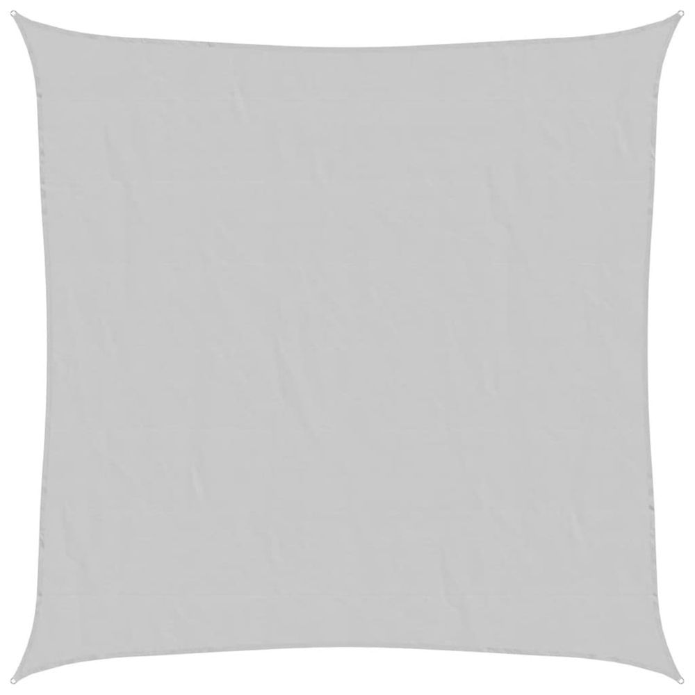 Voile d'ombrage gris clair 5x5 m 100% polyester oxford