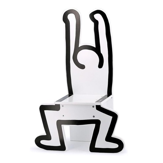 Chaise Keith Haring Blanche