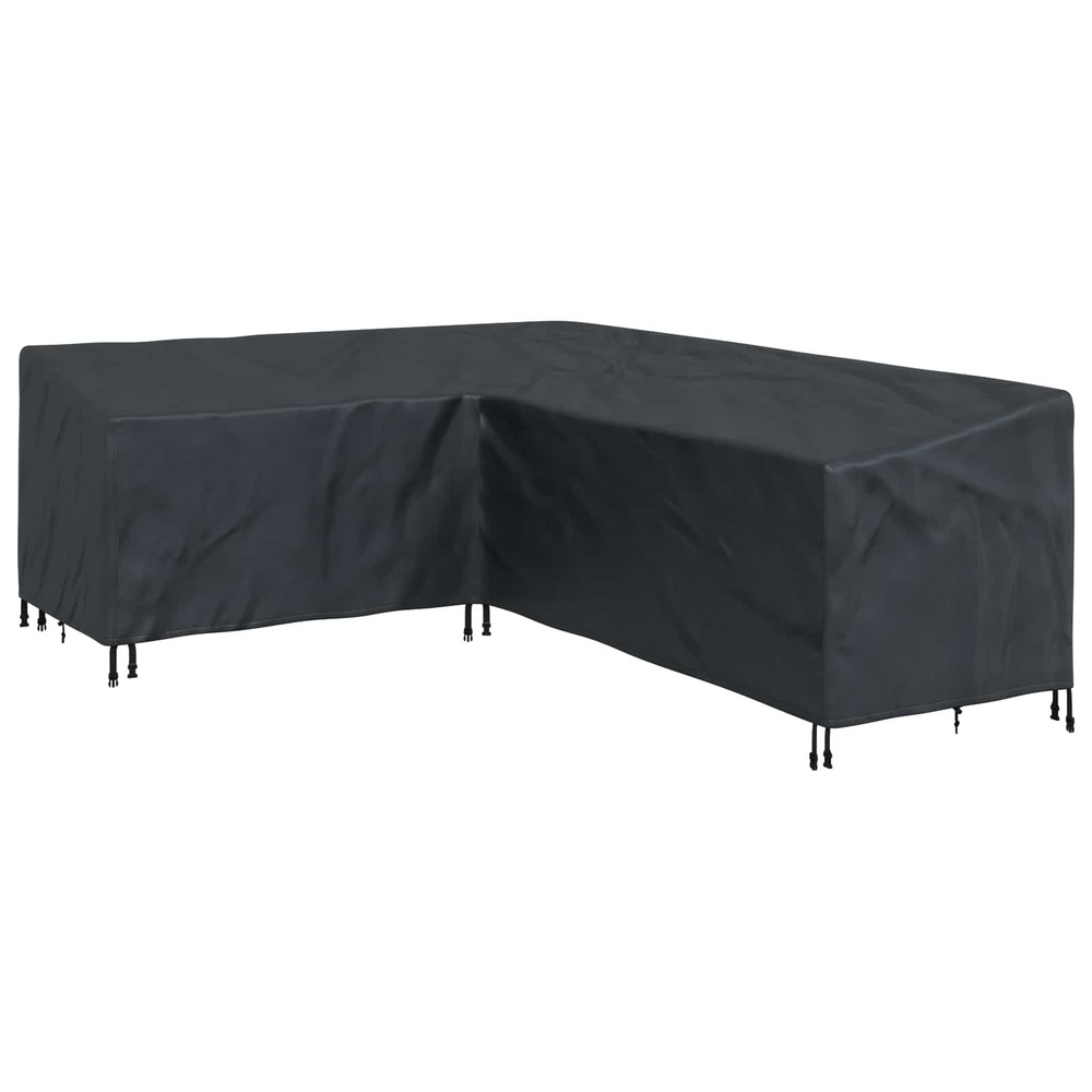 Housse pour meubles noir 260 x 210 x 80 cm tissu oxford 420d