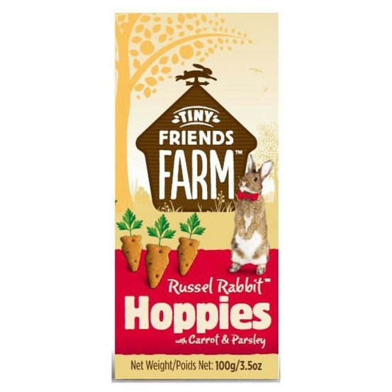 Rabbit hoppies carotte&persil supreme tiny friends 100 g