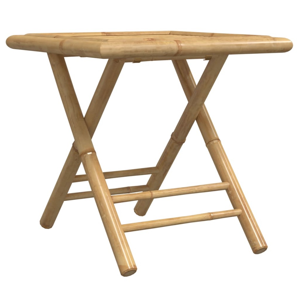 Table de jardin pliable 45x45x45 cm bambou