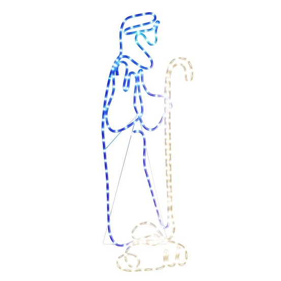Figurine de noël berger et agneau avec 168 led 102,5x35 cm