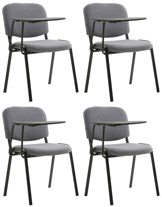Lot de 4 chaises ken avec table pliante en tissu