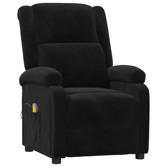 Fauteuil de massage noir velours