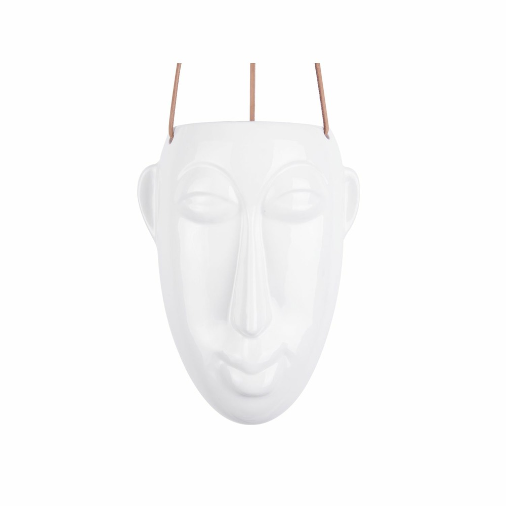 Cache-pot design suspendu mask allongé