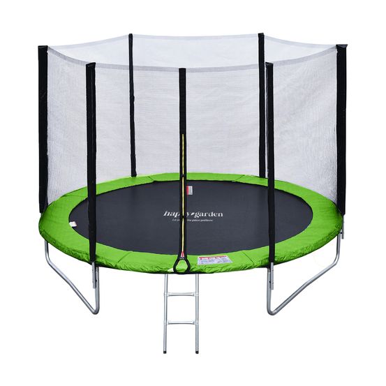 Trampoline 180cm réversible vert / bleu cairns + échelle, bâche et kit d'ancrage