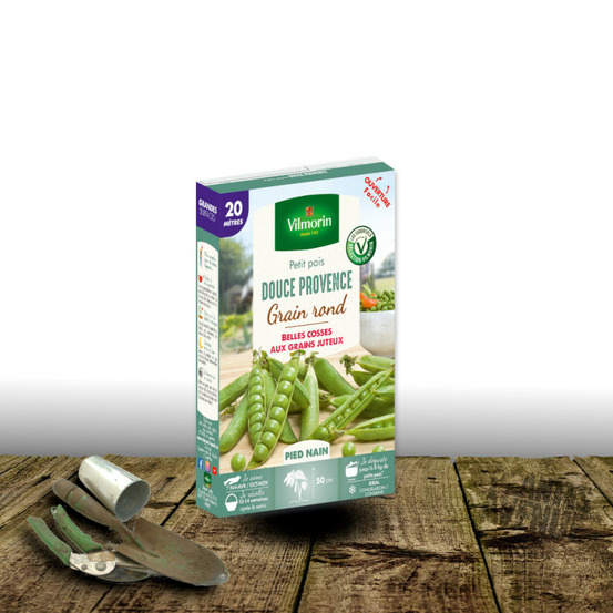 Graines de pois nain grain rond douce provence - vilmorin sachet - 20 mètres