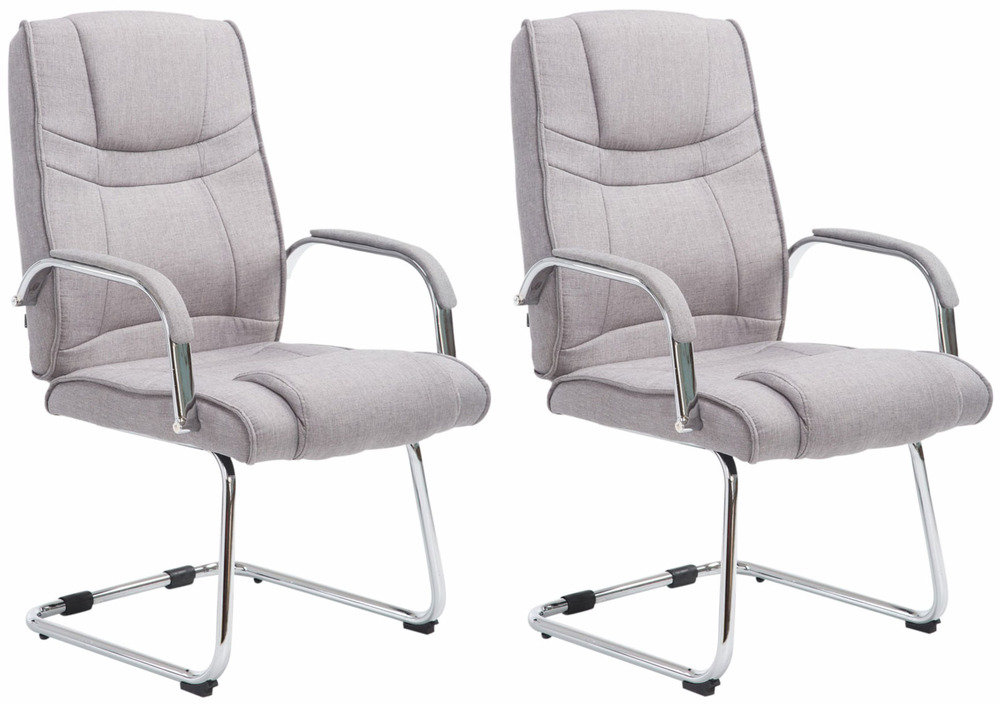 Lot de 2 chaises attila tissu