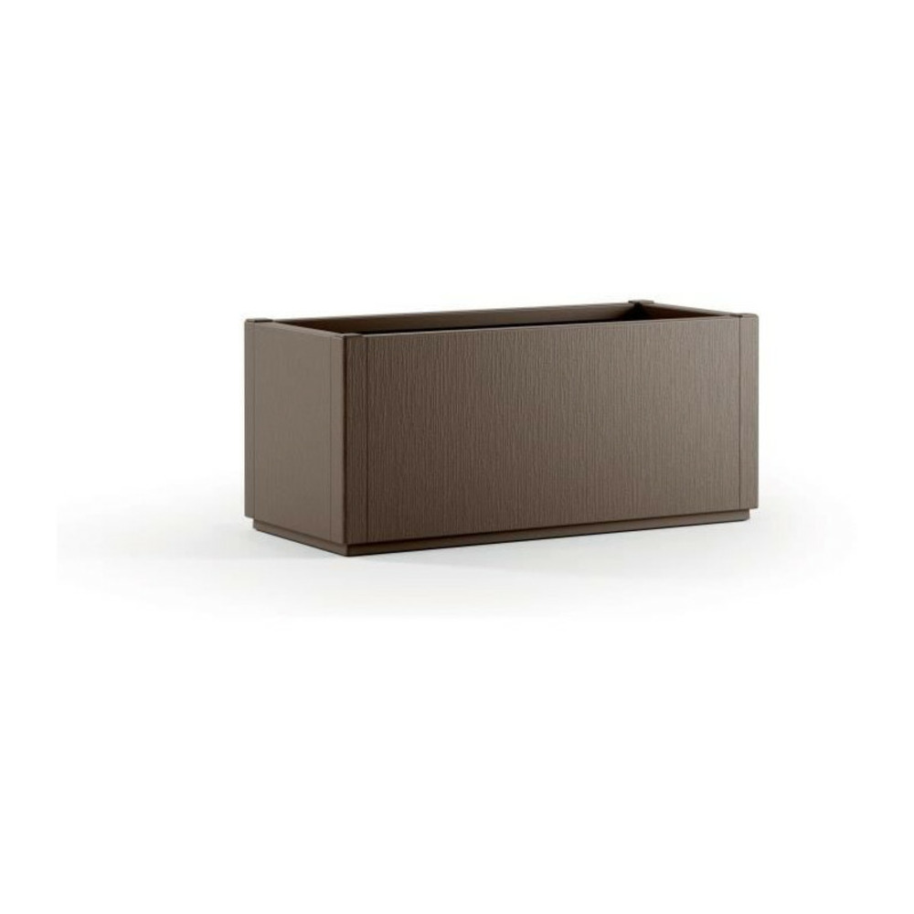 Bac a fleur ethica rectangulaire 80 cm taupe