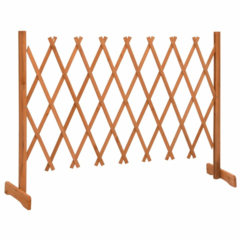 Clôture en treillis de jardin orange 150x80 cm bois de sapin