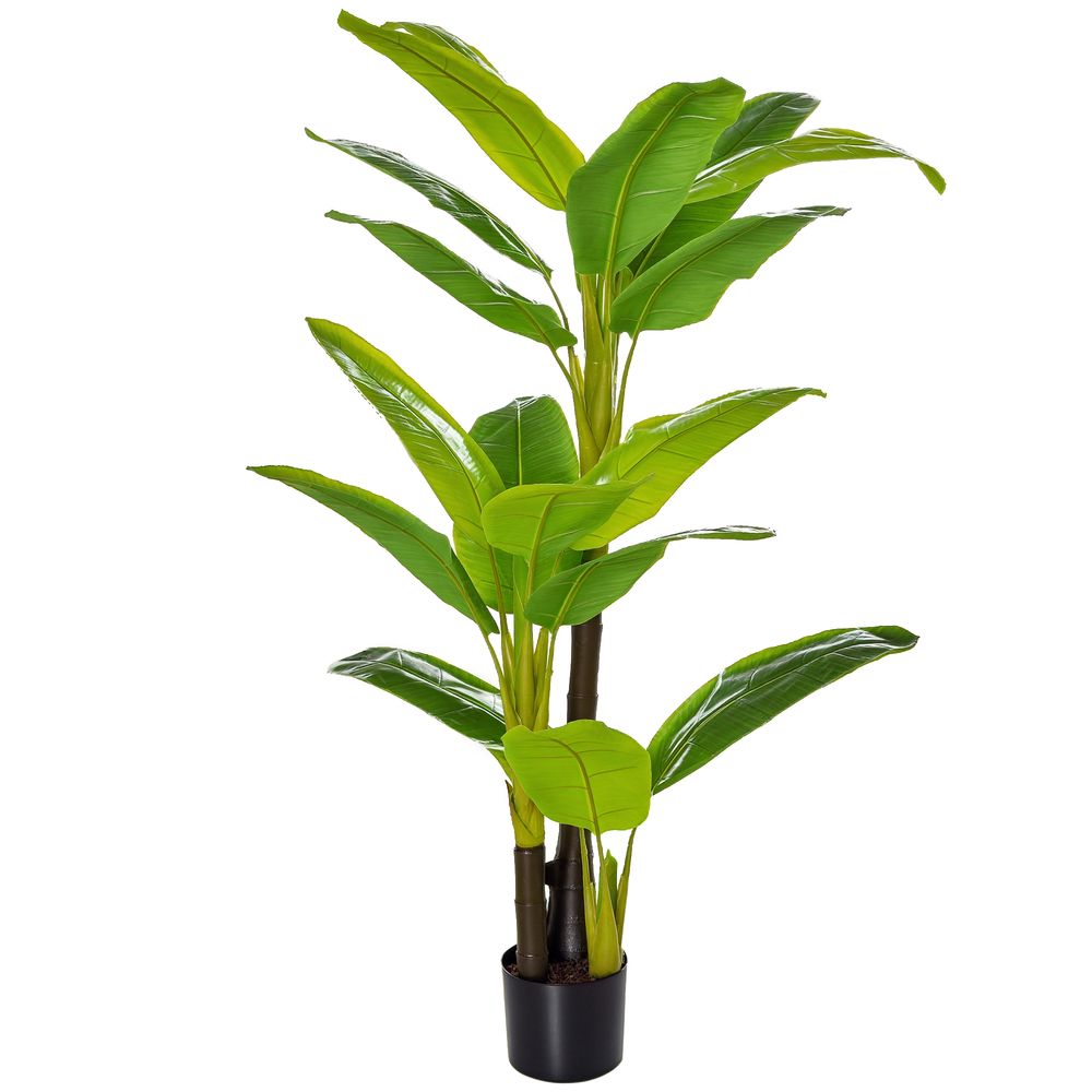Bananier artificiel peva intérieur extérieur décoration réaliste sans entretien 150cm vert