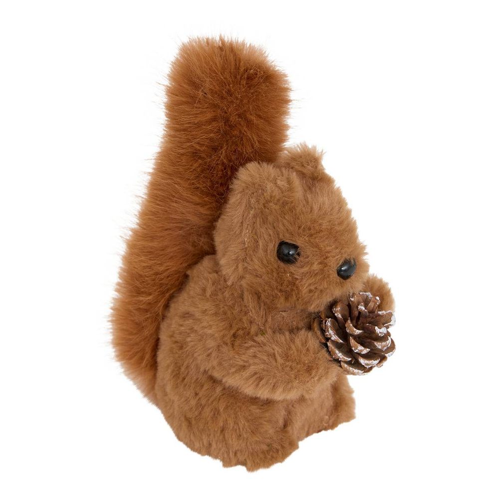 Écureuil de noël marron h. 17 cm
