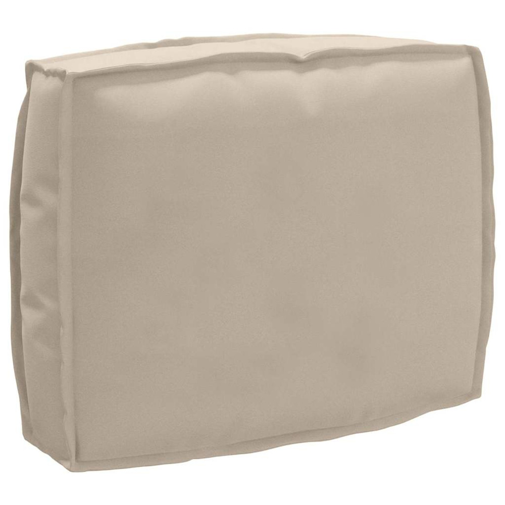 Coussin pour dossier de palette taupe 50 x 40 x 12 cm