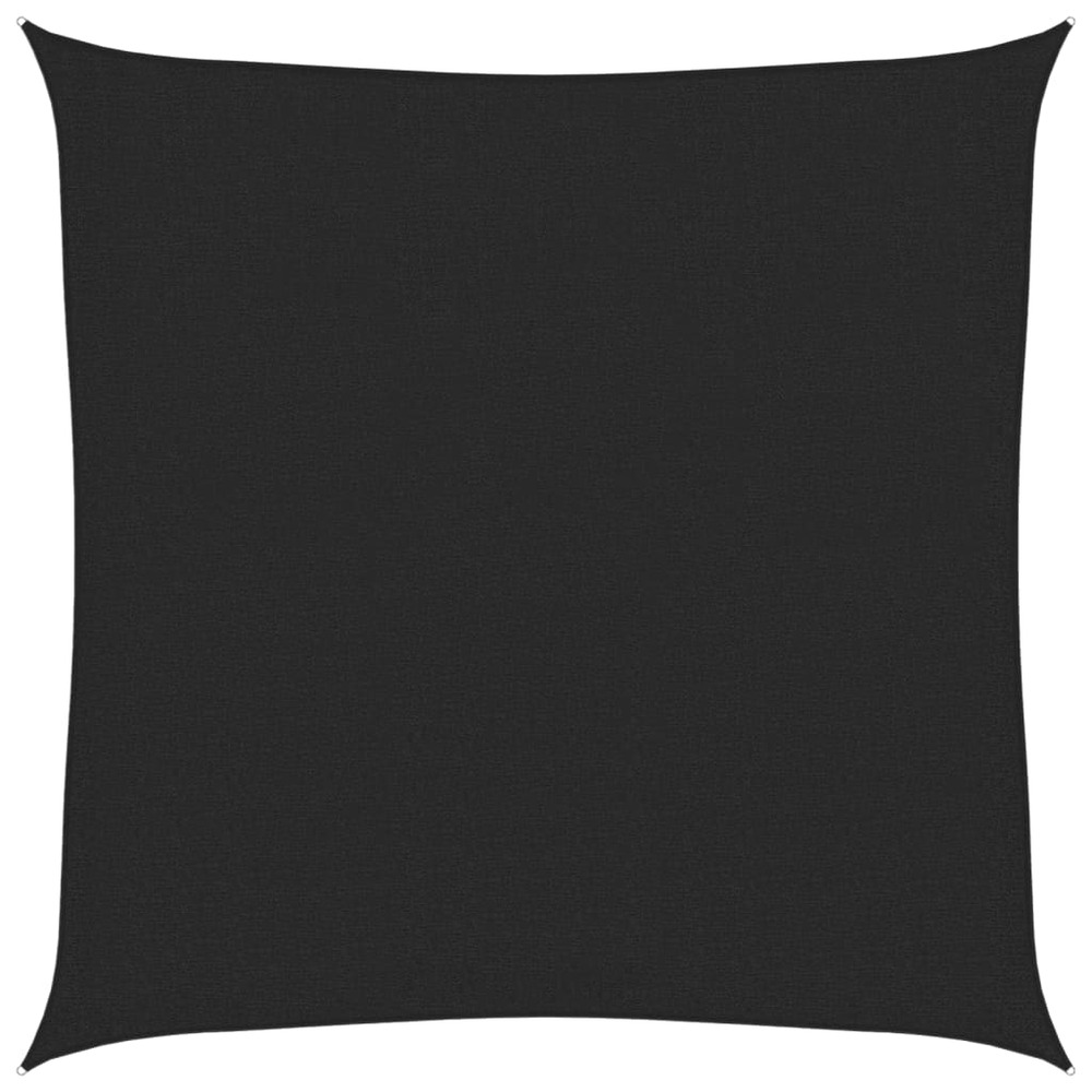 Voile d'ombrage 160 g/m² noir 3x3 m pehd